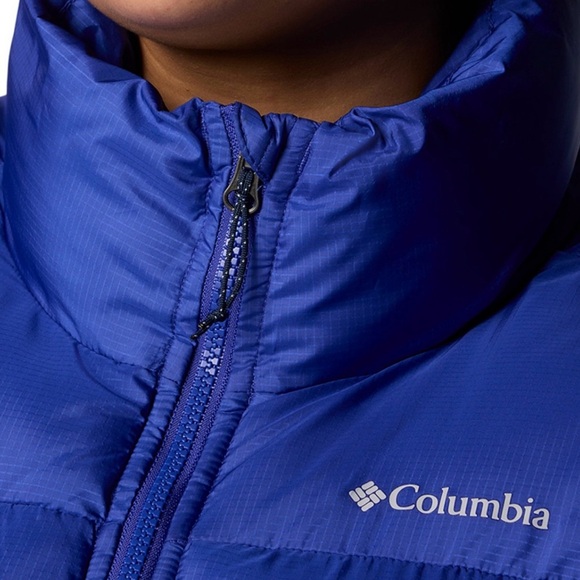 Columbia Blue Insulated Water Repellent Gorpcore Puffect Puffer Vest 3X NWT - Picture 12 of 12